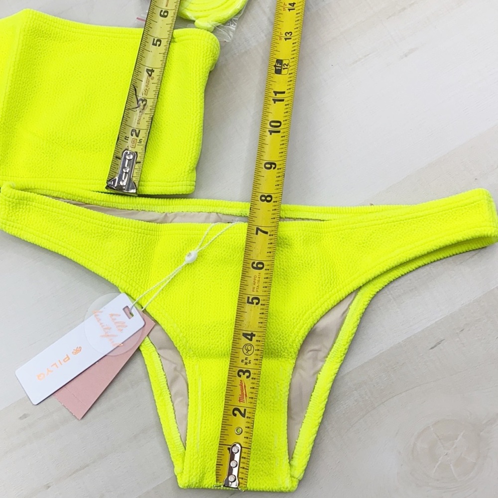 PILYQ PINEAPPLE TUBE BANDEAU NWT Bikini SET 
MED - Picture 11 of 14